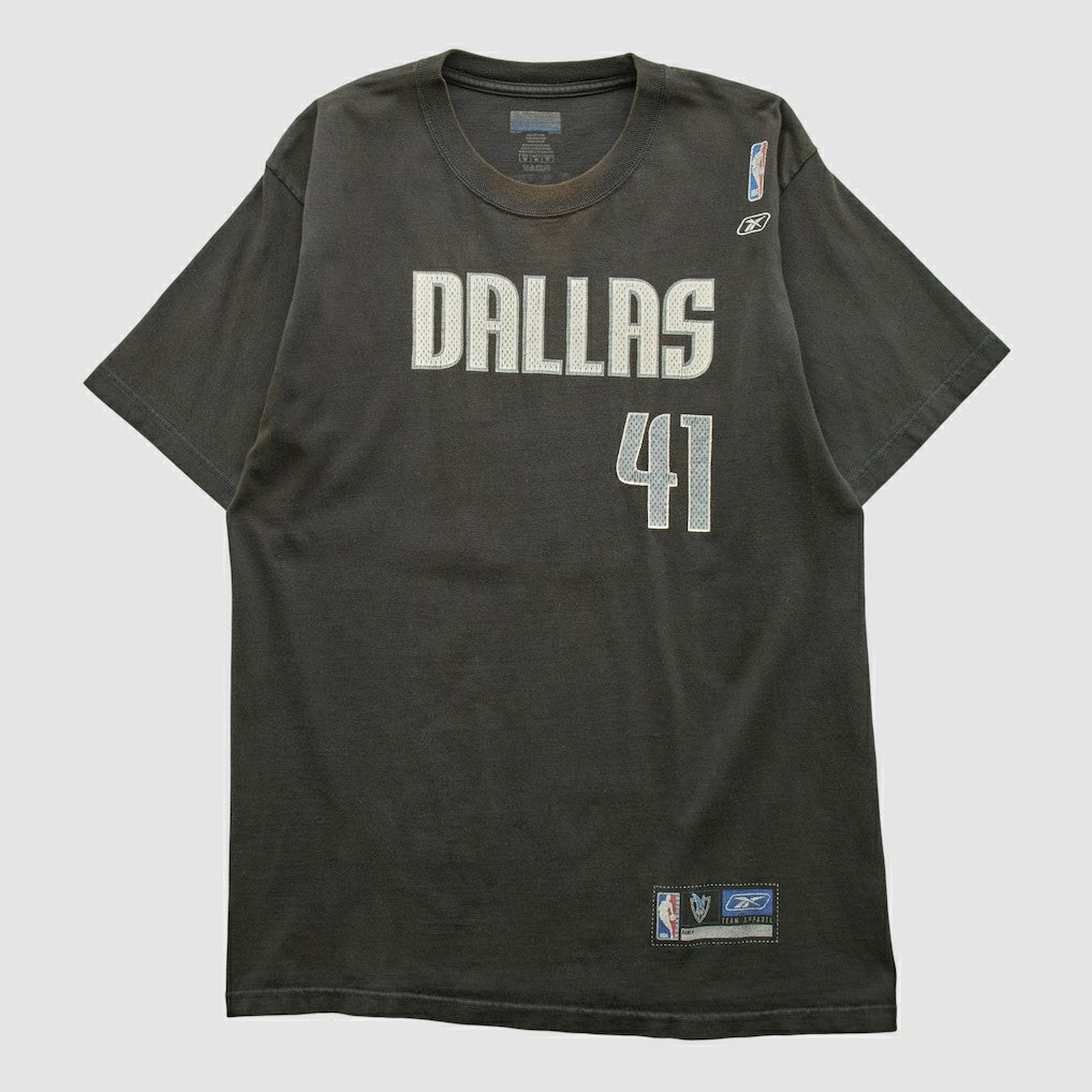 Dallas Mavericks Reebok 2000s T-shirt Black Vintage - Vintage