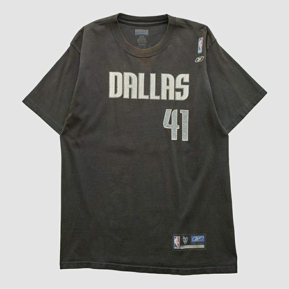 Dallas Mavericks Reebok 2000s T-shirt Black Vintage - Vintage