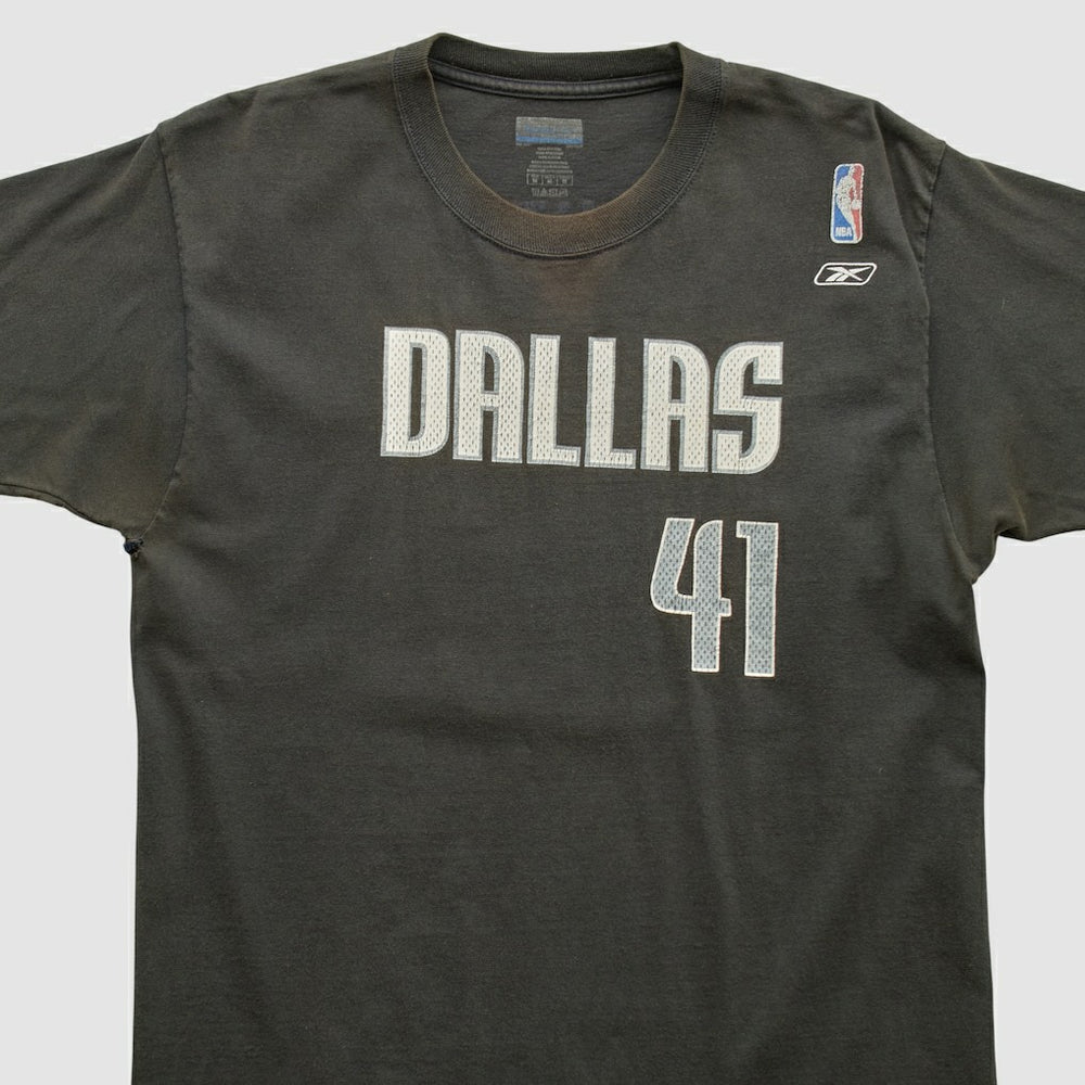 Dallas Mavericks Reebok 2000s T-shirt Black Vintage - Vintage