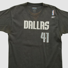 Dallas Mavericks Reebok 2000s T-shirt Black Vintage - Vintage