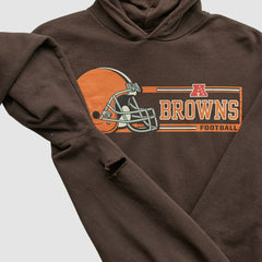 Cleveland Browns NFL 2000s Hooded Pullover Sweatshirt - Brown Pullover