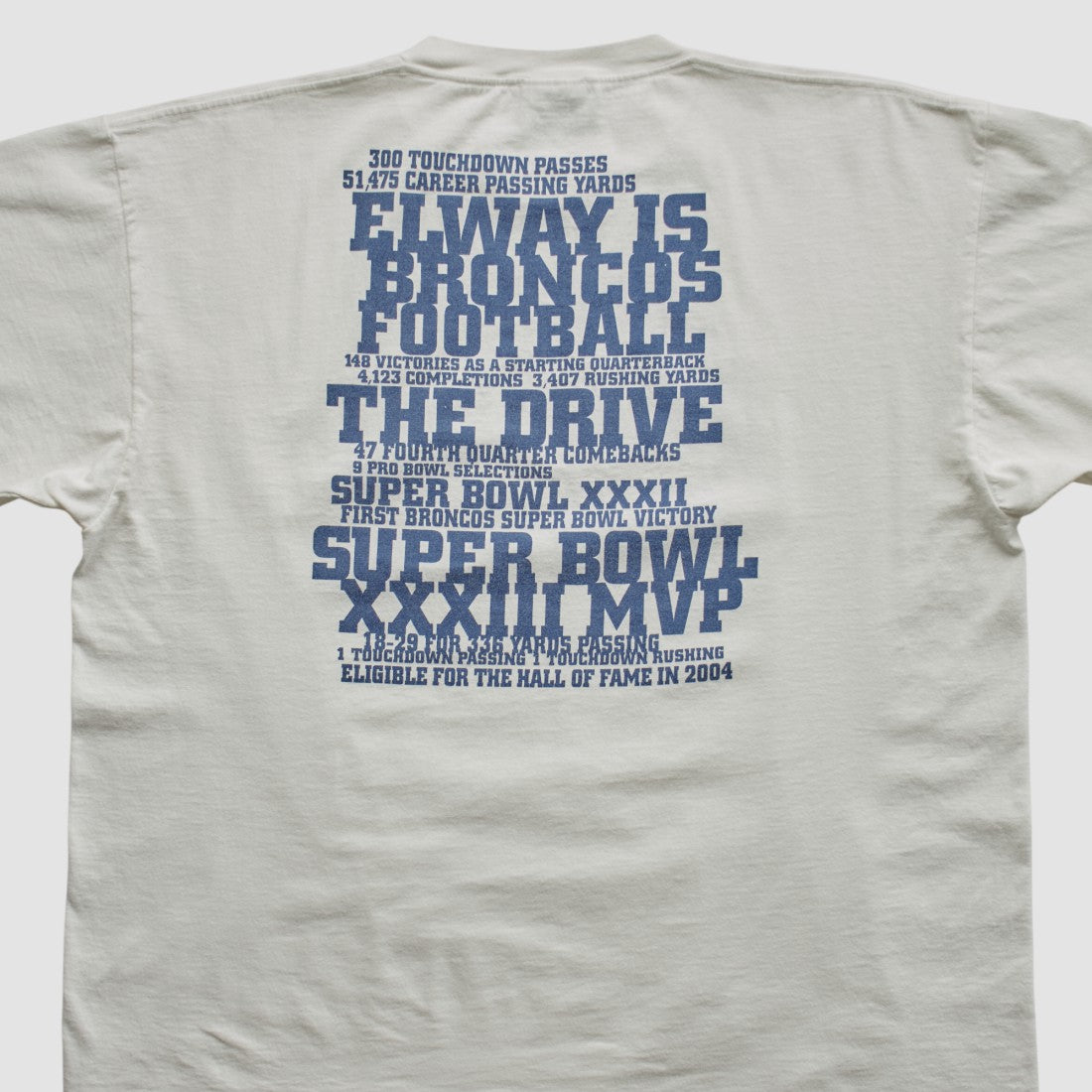 Super Bowl XXXIII MVP 1999 T-shirt - White T-shirts