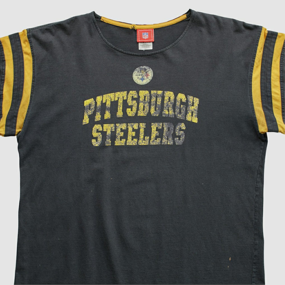 Pittsburgh Steelers NFL 2000s Long Sleeve T-shirt - Black T-shirts