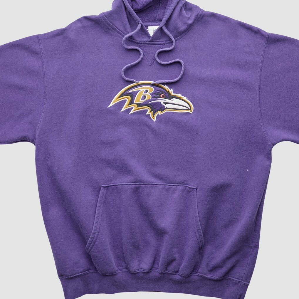 Baltimore Ravens NFL 2000s Hooded Pullover Sweatshirt - Purple Pullover