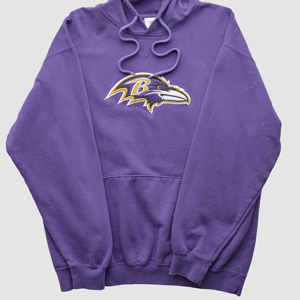 Baltimore Ravens NFL 2000s Hooded Pullover Sweatshirt - Purple Pullover