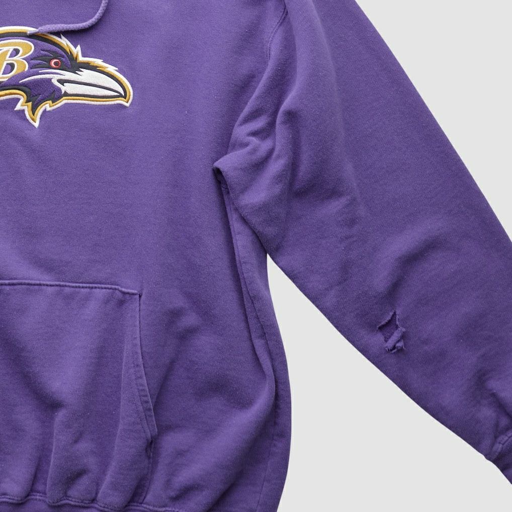 Baltimore Ravens NFL 2000s Hooded Pullover Sweatshirt - Purple Pullover