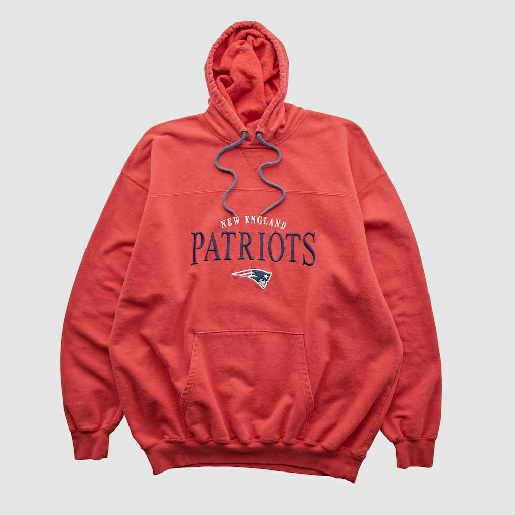 New England Patriots NFL 2000s Hooded Pullover Sweatshirt - Red Pullover