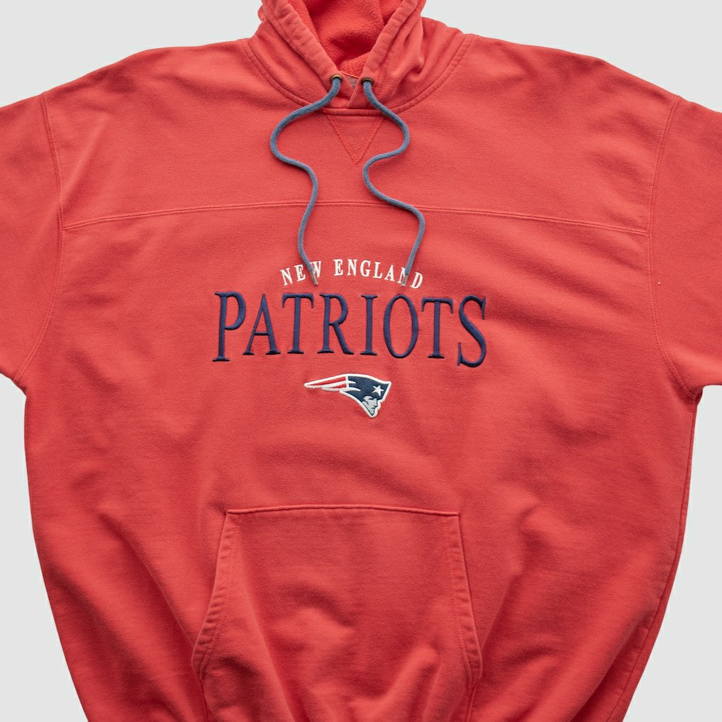 New England Patriots NFL 2000s Hooded Pullover Sweatshirt - Red Pullover