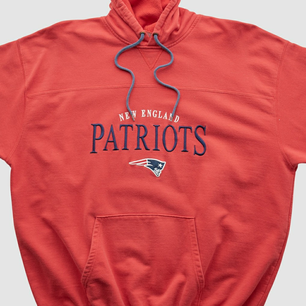 New England Patriots NFL 2000s Hooded Pullover Sweatshirt - Red Pullover
