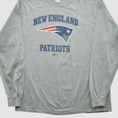 New England Patriots NFL 2000s Long Sleeve T-shirt - Heather Gray T-shirts