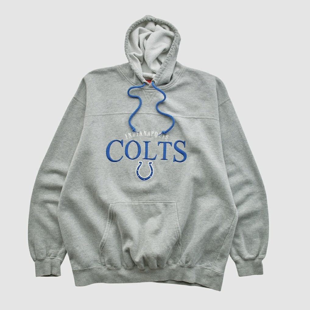 Indianapolis Colts NFL 2000s Hooded Pullover Sweatshirt - Heather Gray Pullover