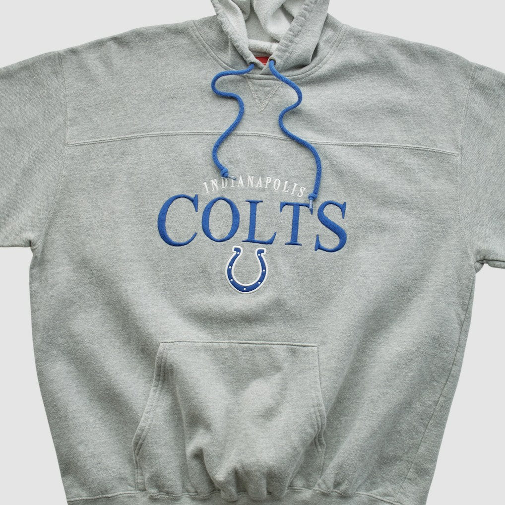 Indianapolis Colts NFL 2000s Hooded Pullover Sweatshirt - Heather Gray Pullover
