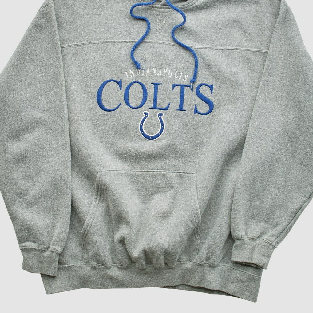 Indianapolis Colts NFL 2000s Hooded Pullover Sweatshirt - Heather Gray Pullover