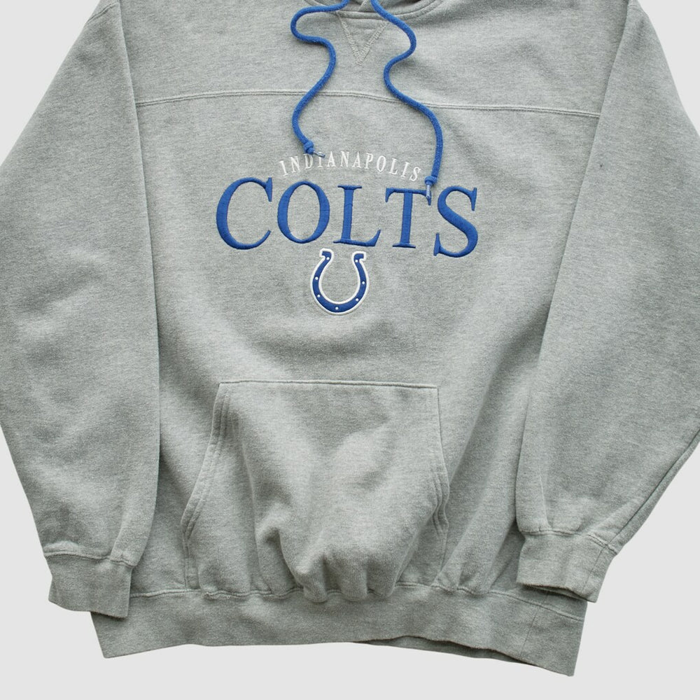 Indianapolis Colts NFL 2000s Hooded Pullover Sweatshirt - Heather Gray Pullover
