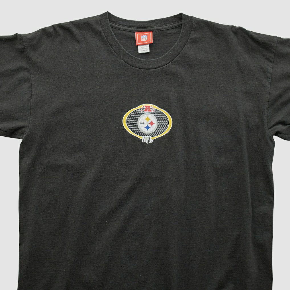 Pittsburgh Steelers NFL 2000s Long Sleeve T-shirt - Black T-shirts