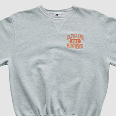 Cleveland Browns Champion 90s Pullover Sweatshirt - Heather Gray Pullover