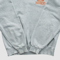 Cleveland Browns Champion 90s Pullover Sweatshirt - Heather Gray Pullover