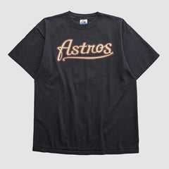 Houston Astros Majestic 2000s T-shirt - Black - Vintage T-shirts