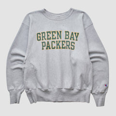 Green Bay Packers Champion 2000s Pullover Sweatshirt - Heather Gray Pullover