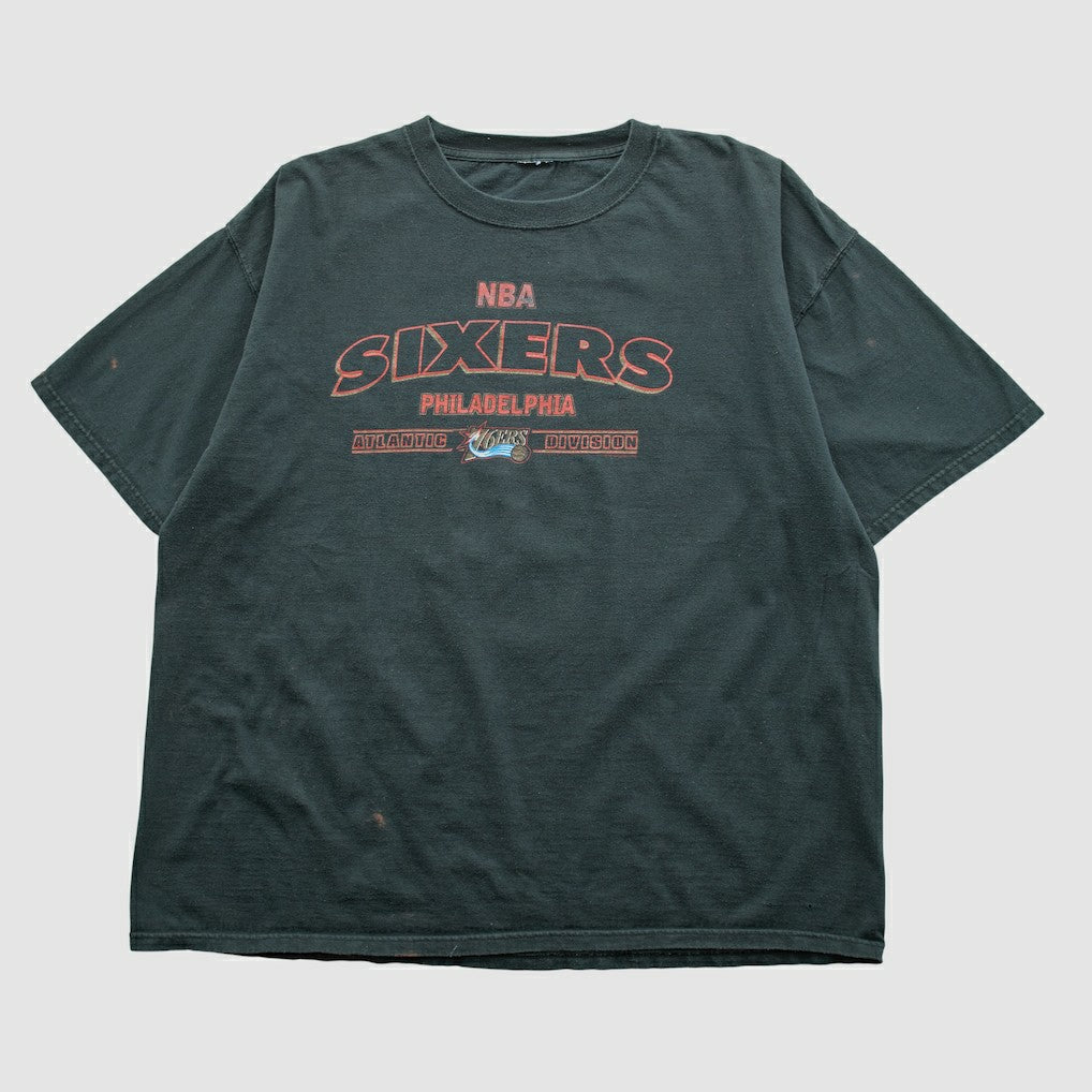 Philadelphia 76ers 2000s T-shirt Black Vintage - Vintage