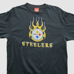Pittsburgh Steelers NFL 2000s Long Sleeve T-shirt - Black T-shirts