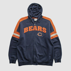 Chicago Bears NFL 2010s Hooded Full Zip Sweatshirt - Navy Sweatshirts