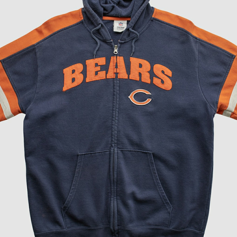 Chicago Bears NFL 2010s Hooded Full Zip Sweatshirt - Navy Sweatshirts