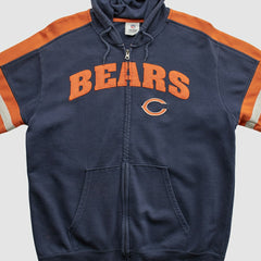 Chicago Bears NFL 2010s Hooded Full Zip Sweatshirt - Navy Sweatshirts