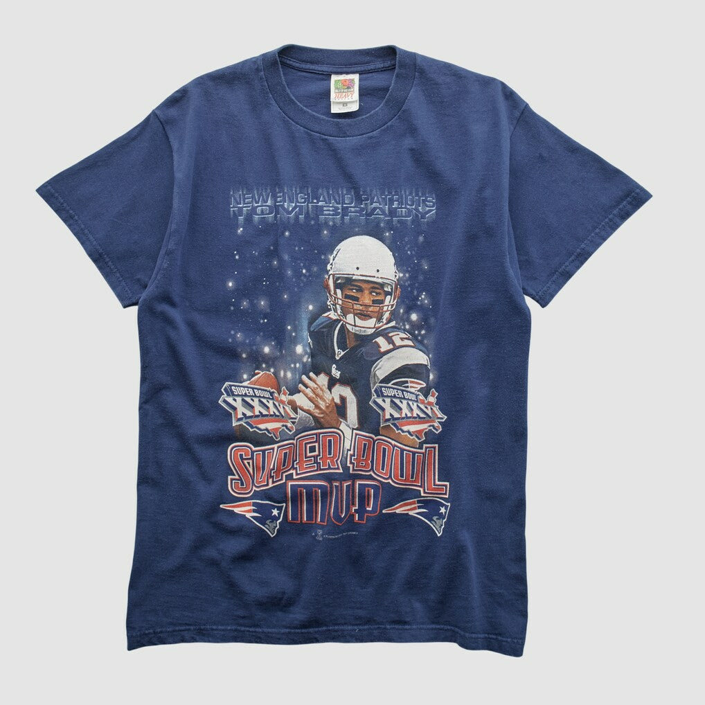 Super Bowl MVP Fruit of The Loom 2002 T-shirt - Navy T-shirts