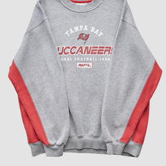 Tampa Bay Buccaneers NFL 2000s Pullover Sweatshirt - Heather Gray Pullover