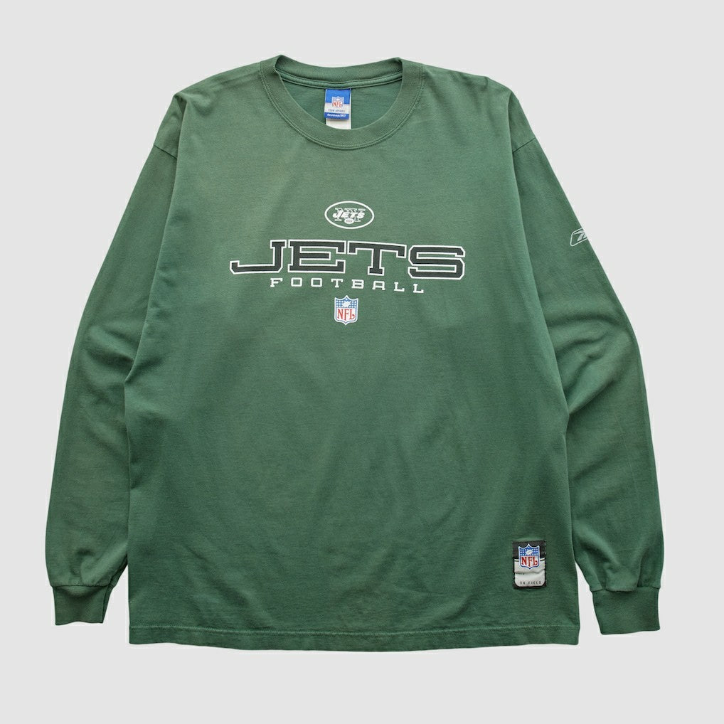 New York Jets Reebok 2000s Long Sleeve T-shirt - Green T-shirts