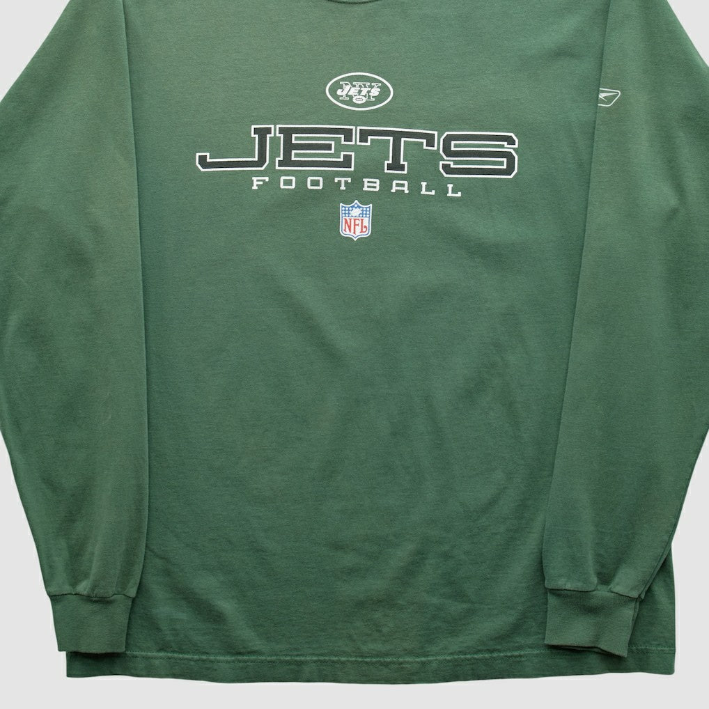 New York Jets Reebok 2000s Long Sleeve T-shirt - Green T-shirts