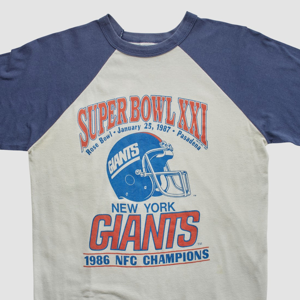 Super Bowl XXI Trench 1986 T-shirt - White T-shirts