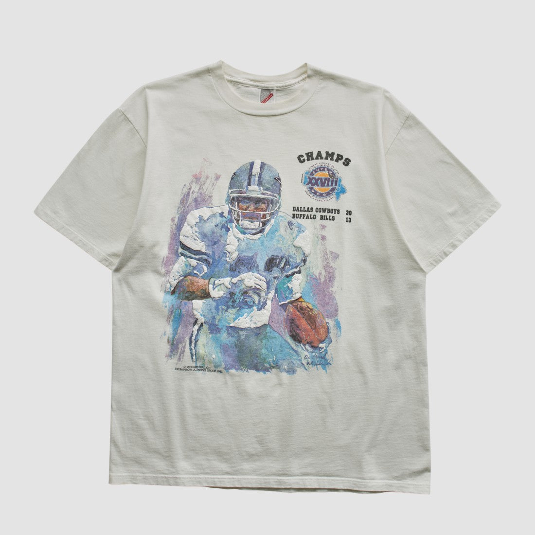 Dallas Cowboys Jerzees 1993 T-shirt - White T-shirts