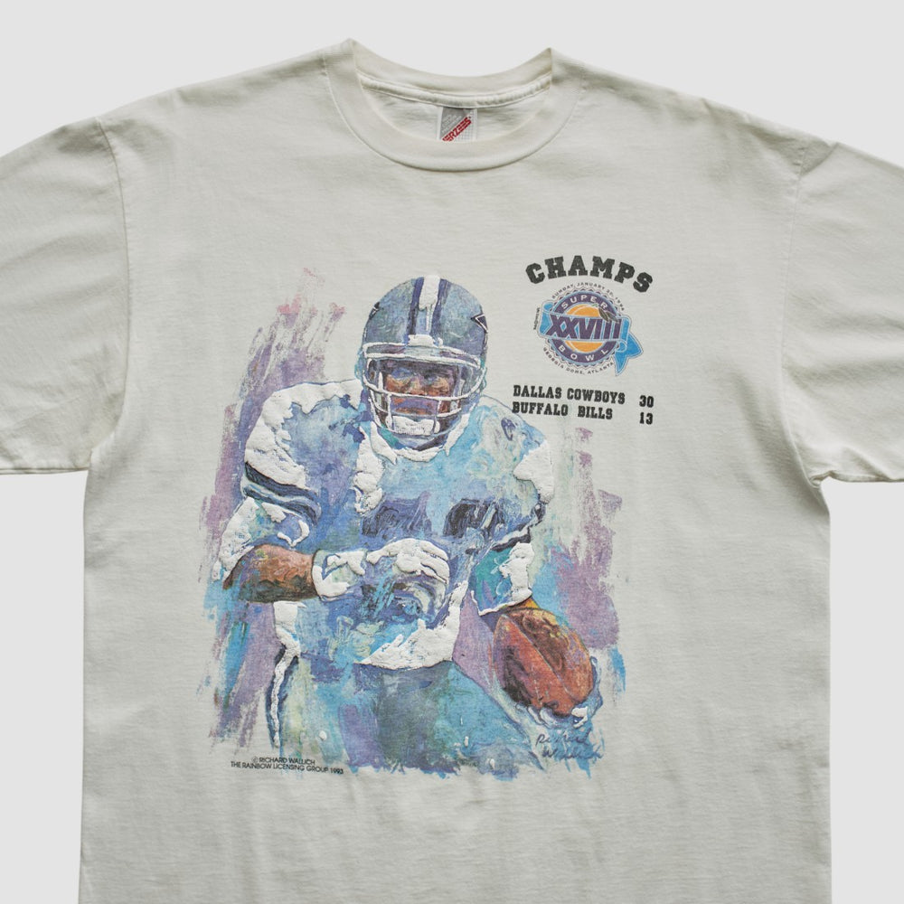 Dallas Cowboys Jerzees 1993 T-shirt - White T-shirts