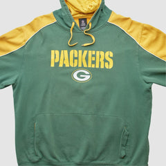 Green Bay Packers Reebok 2010s Hooded Pullover Sweatshirt - Green Pullover