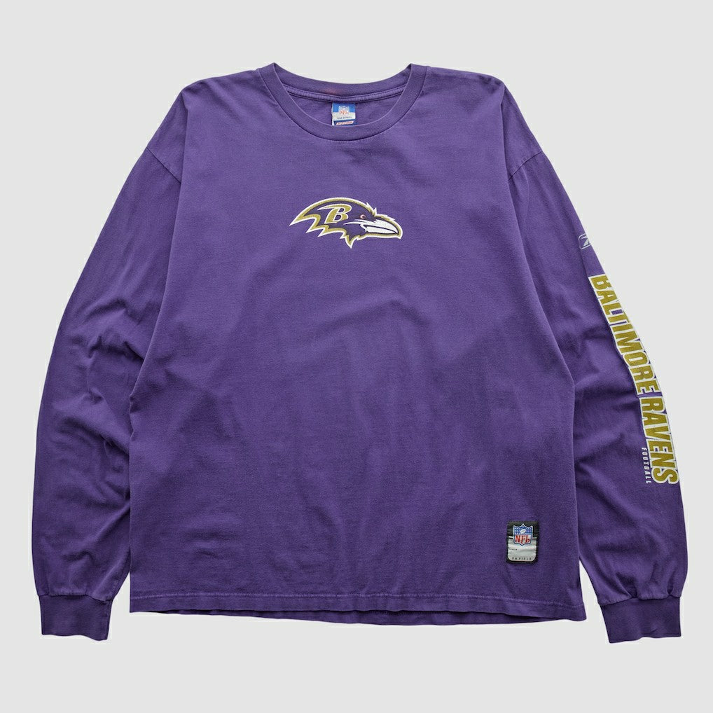 Baltimore Ravens Reebok 2000s Long Sleeve T-shirt - Purple T-shirts