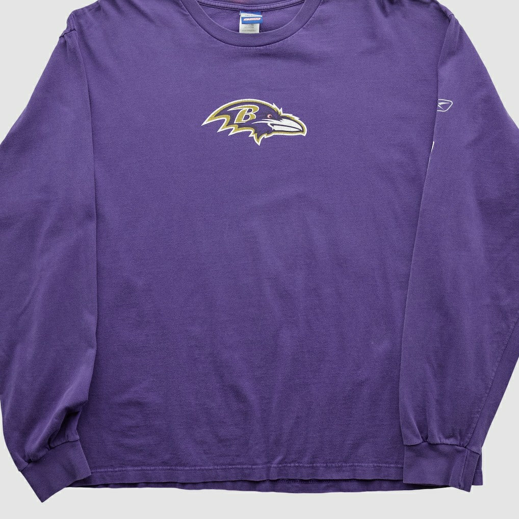 Baltimore Ravens Reebok 2000s Long Sleeve T-shirt - Purple T-shirts