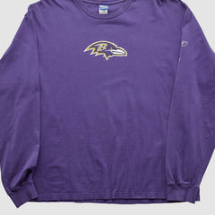 Baltimore Ravens Reebok 2000s Long Sleeve T-shirt - Purple T-shirts