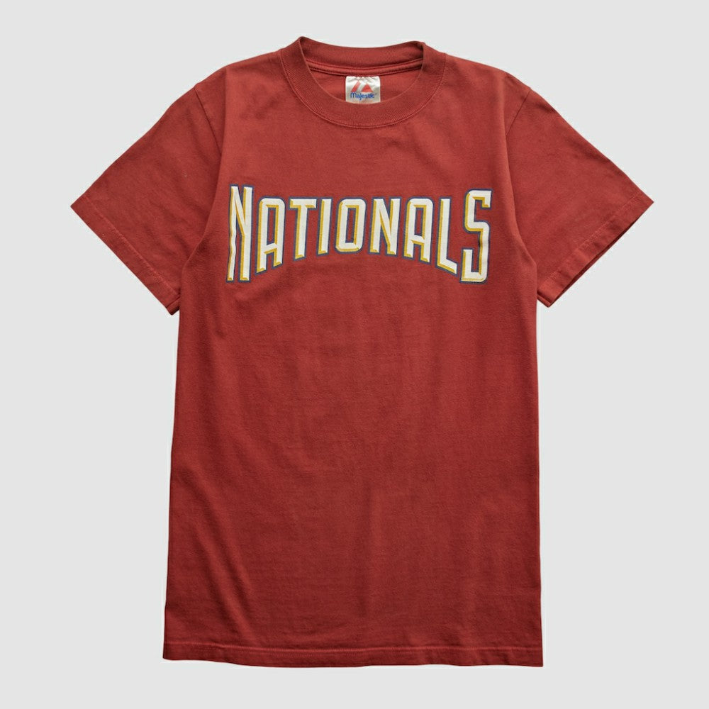 Washington Nationals Majestic 2000s T-shirt - Maroon - XVintage T-shirts