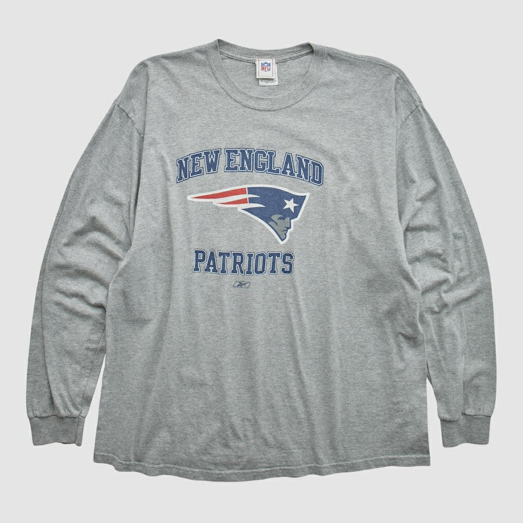 New England Patriots NFL 2000s Long Sleeve T-shirt - Heather Gray T-shirts