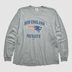 New England Patriots NFL 2000s Long Sleeve T-shirt - Heather Gray T-shirts