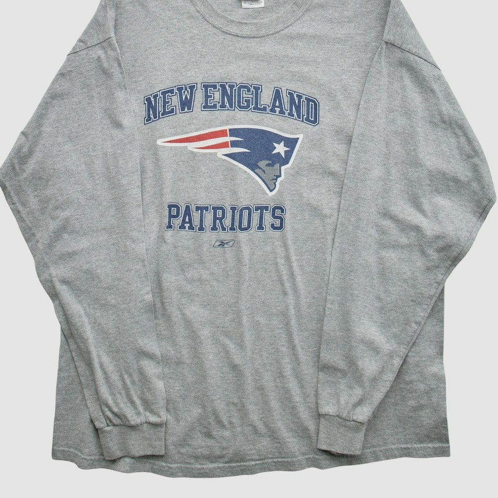 New England Patriots NFL 2000s Long Sleeve T-shirt - Heather Gray T-shirts