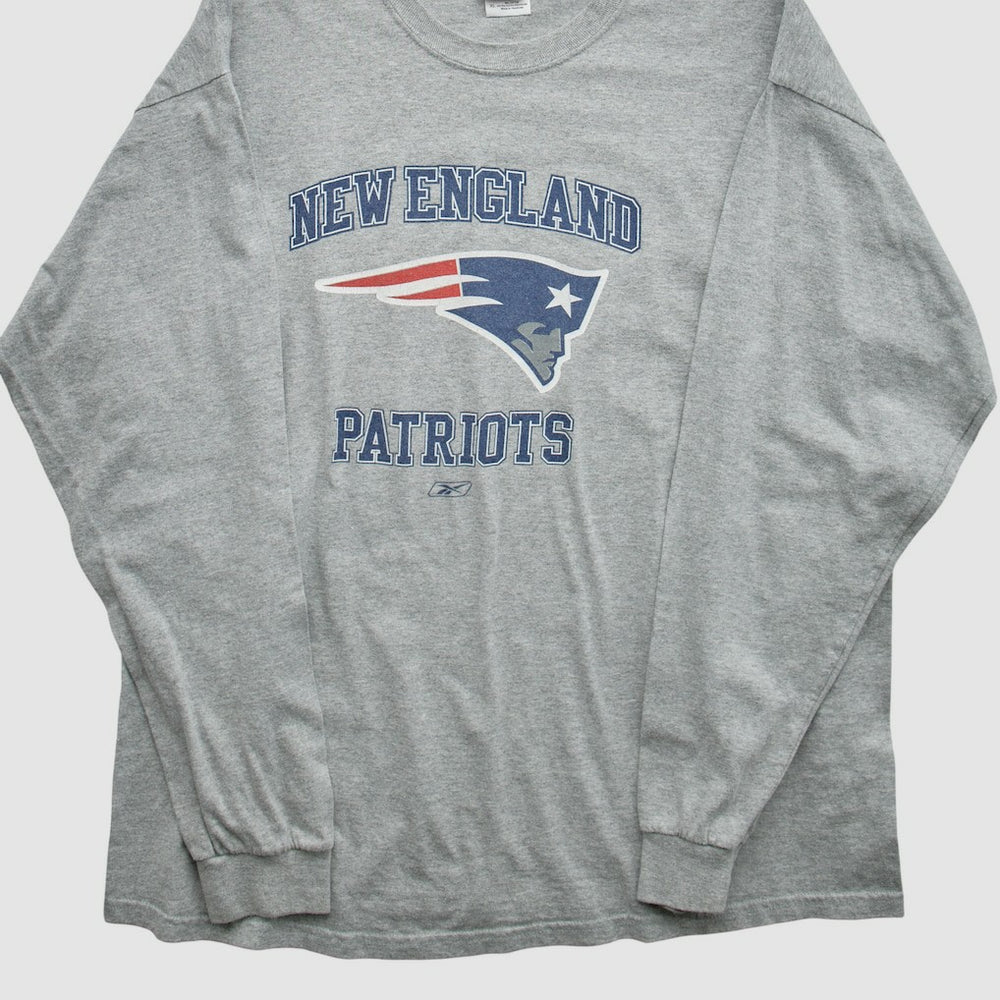 New England Patriots NFL 2000s Long Sleeve T-shirt - Heather Gray T-shirts