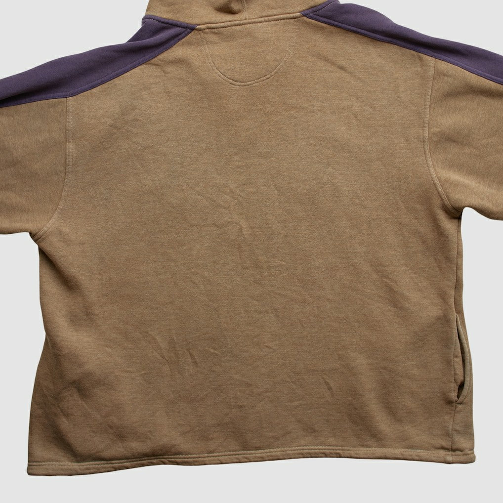 Minnesota Vikings Lee Sport 90s Hooded 1/4 Zip Sweatshirt - Clay Sweatshirts