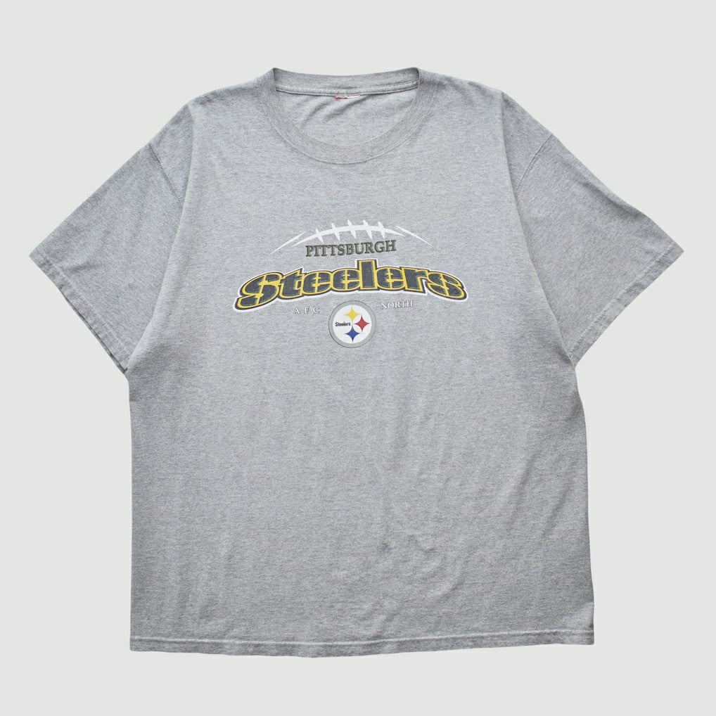 Pittsburgh Steelers 2000s T-shirt - Heather Gray T-shirts