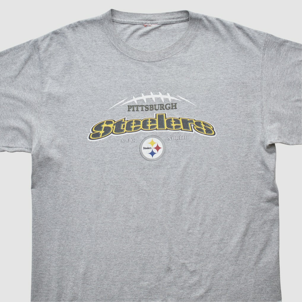 Pittsburgh Steelers 2000s T-shirt - Heather Gray T-shirts