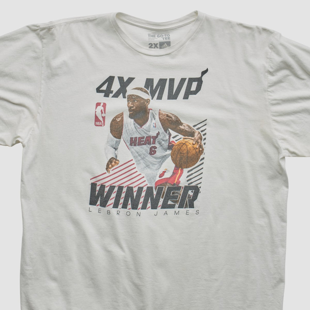 Lebron James 2010s T-shirt White Vintage - Adidas