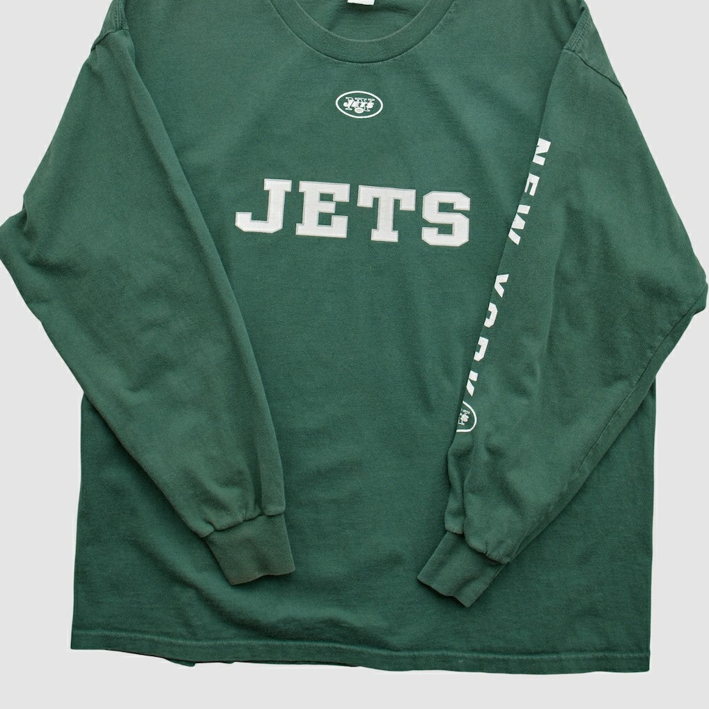 New York Jets NFL 2000s Long Sleeve T-shirt - Green T-shirts