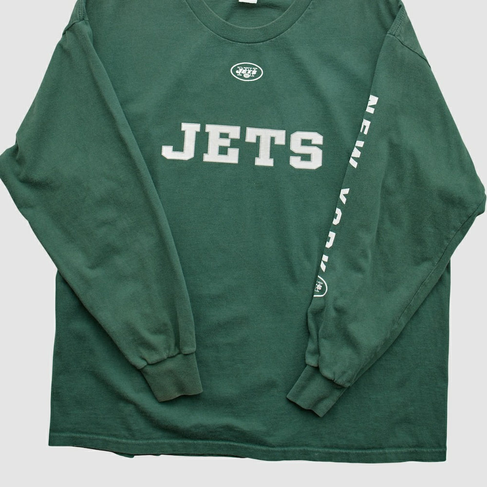 New York Jets NFL 2000s Long Sleeve T-shirt - Green T-shirts